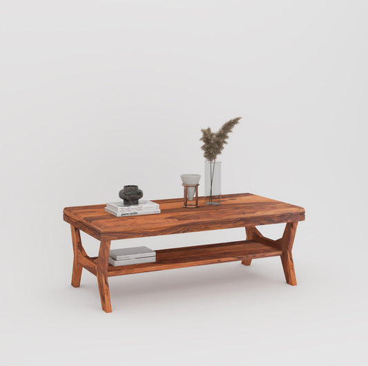 Imperial Solid Wood Multipurpose Coffee Table - Teak Finish