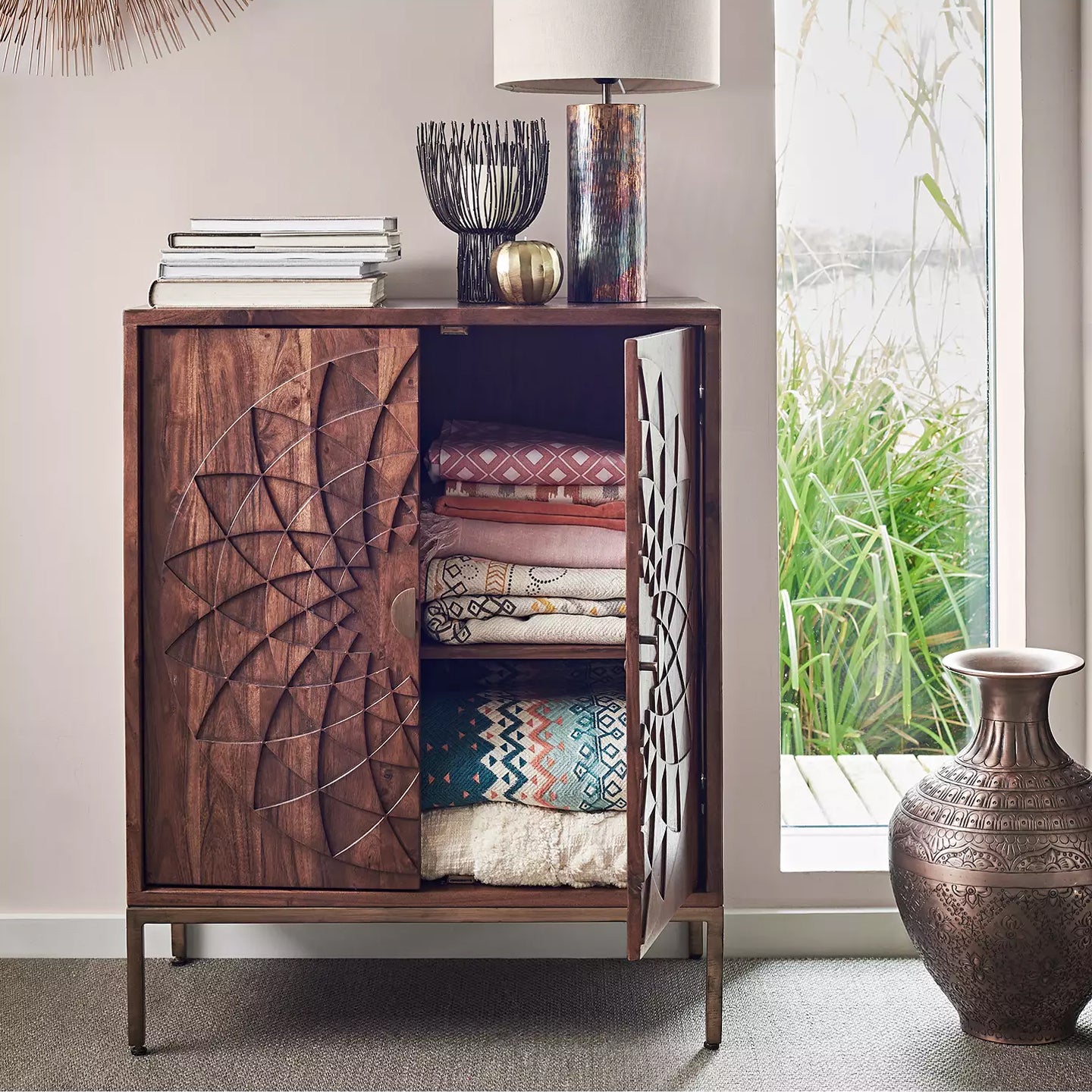 Darwin Solidwood Sideboard-Teak