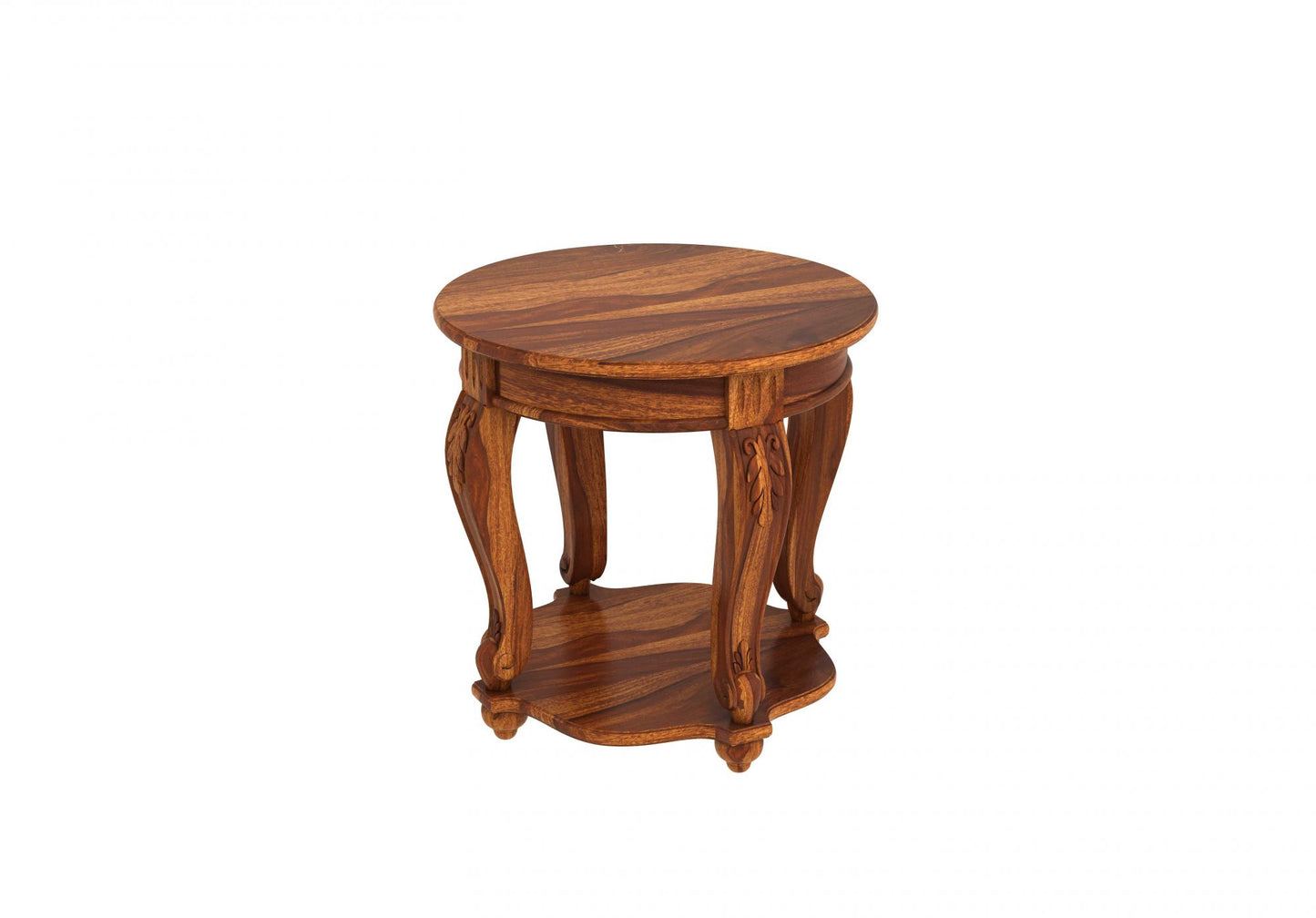 Petika Wooden Side Table-Teak
