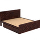 Passio Sheesham King Side Drawer Bed-Walnut