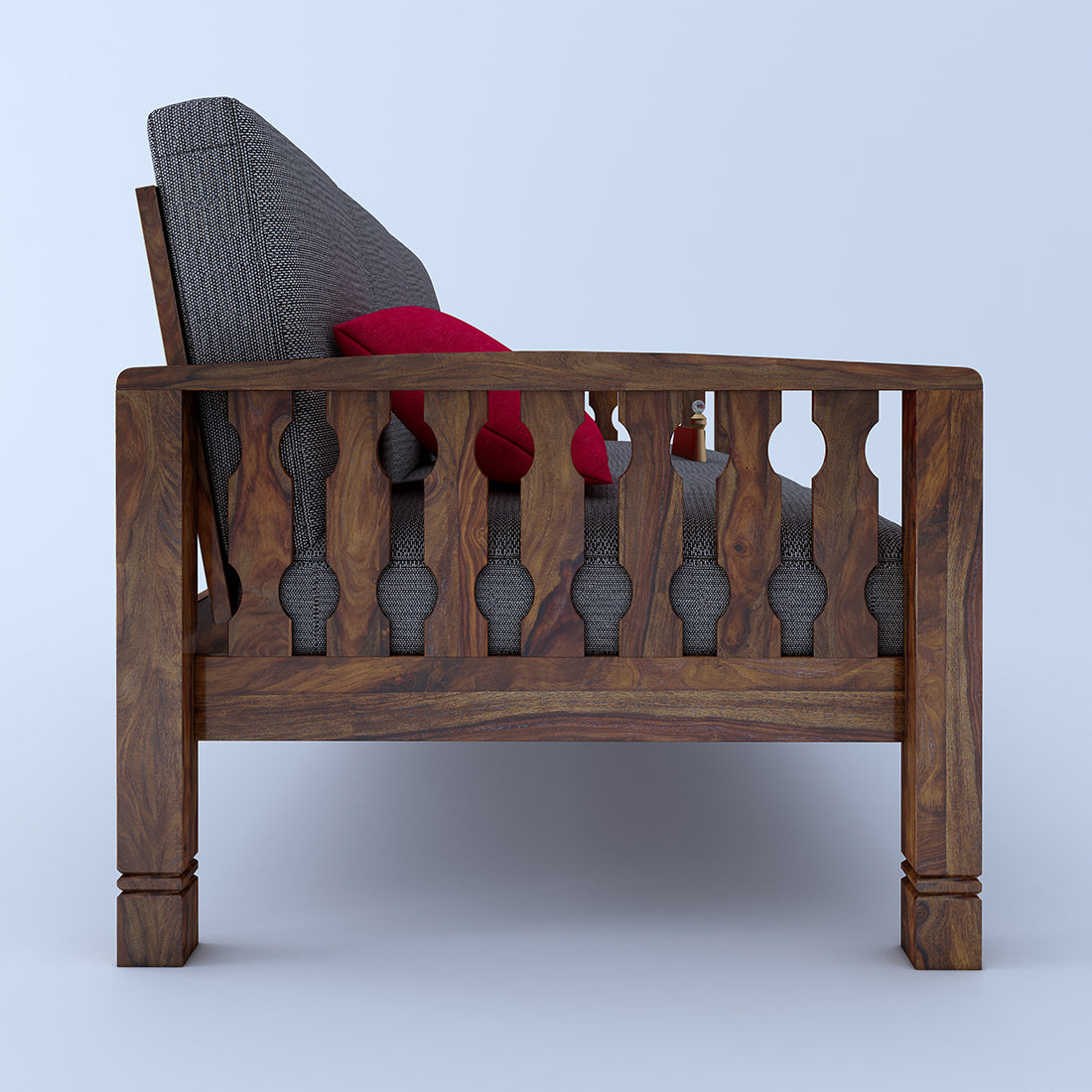 Paul Wooden 3+1+1 Sofa-Teak