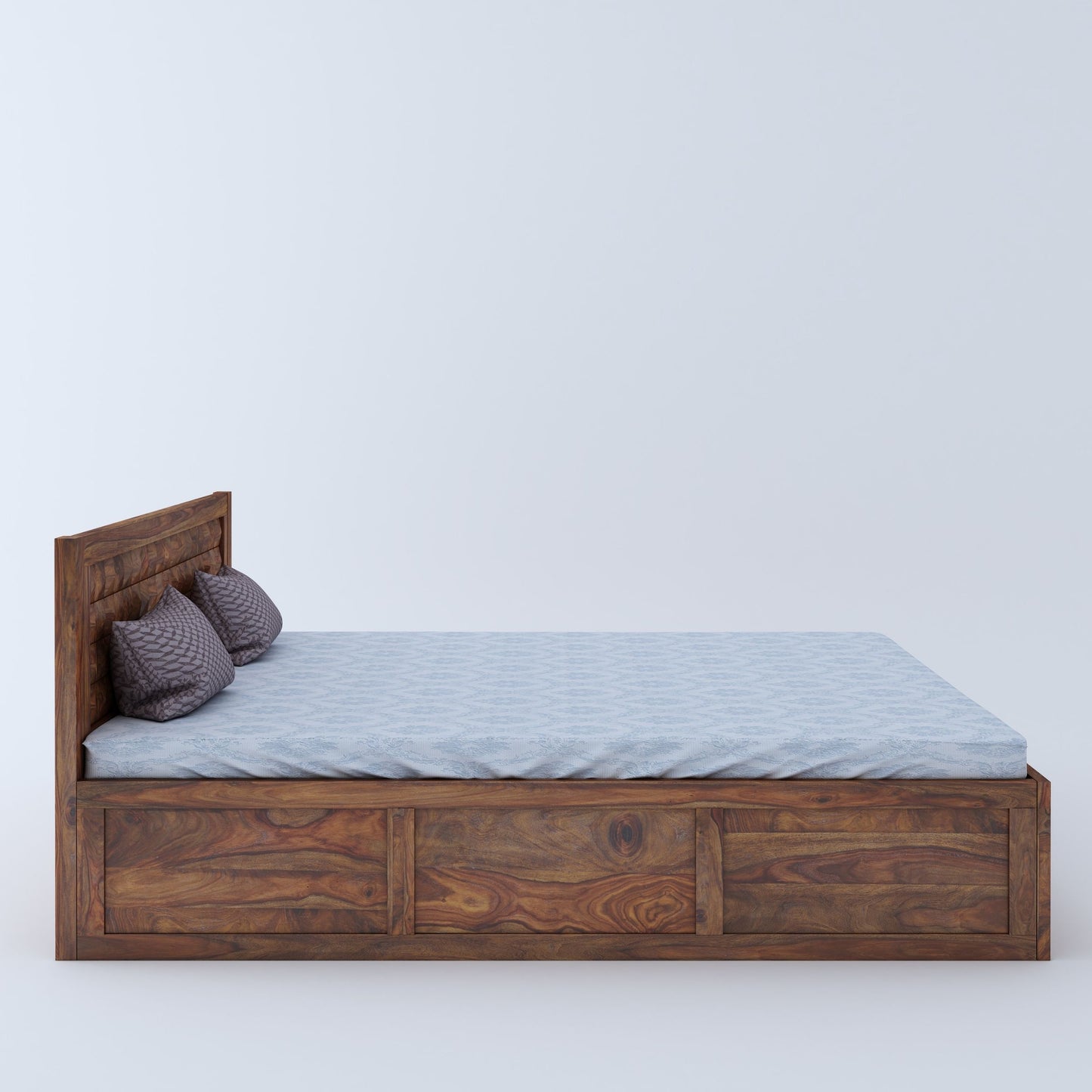 Bayleef King Front Drawer Storage Bed-Teak