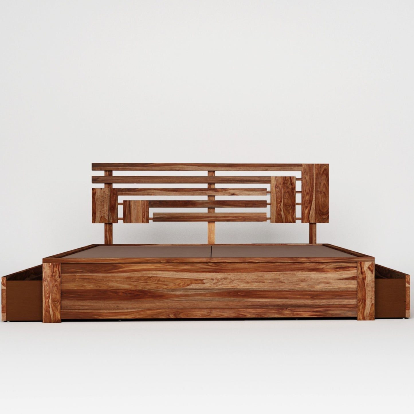 Aelinia Queen Drawer Bed-Teak