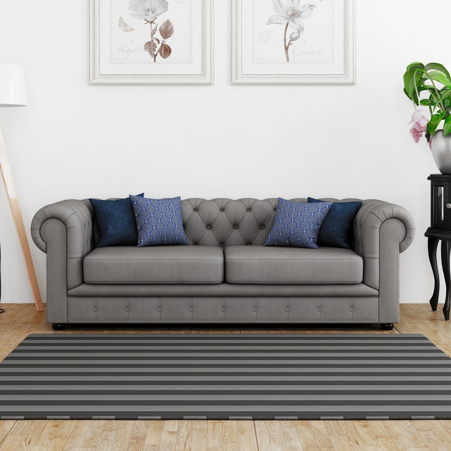 Wilson Chesterfield Sofa - Grey