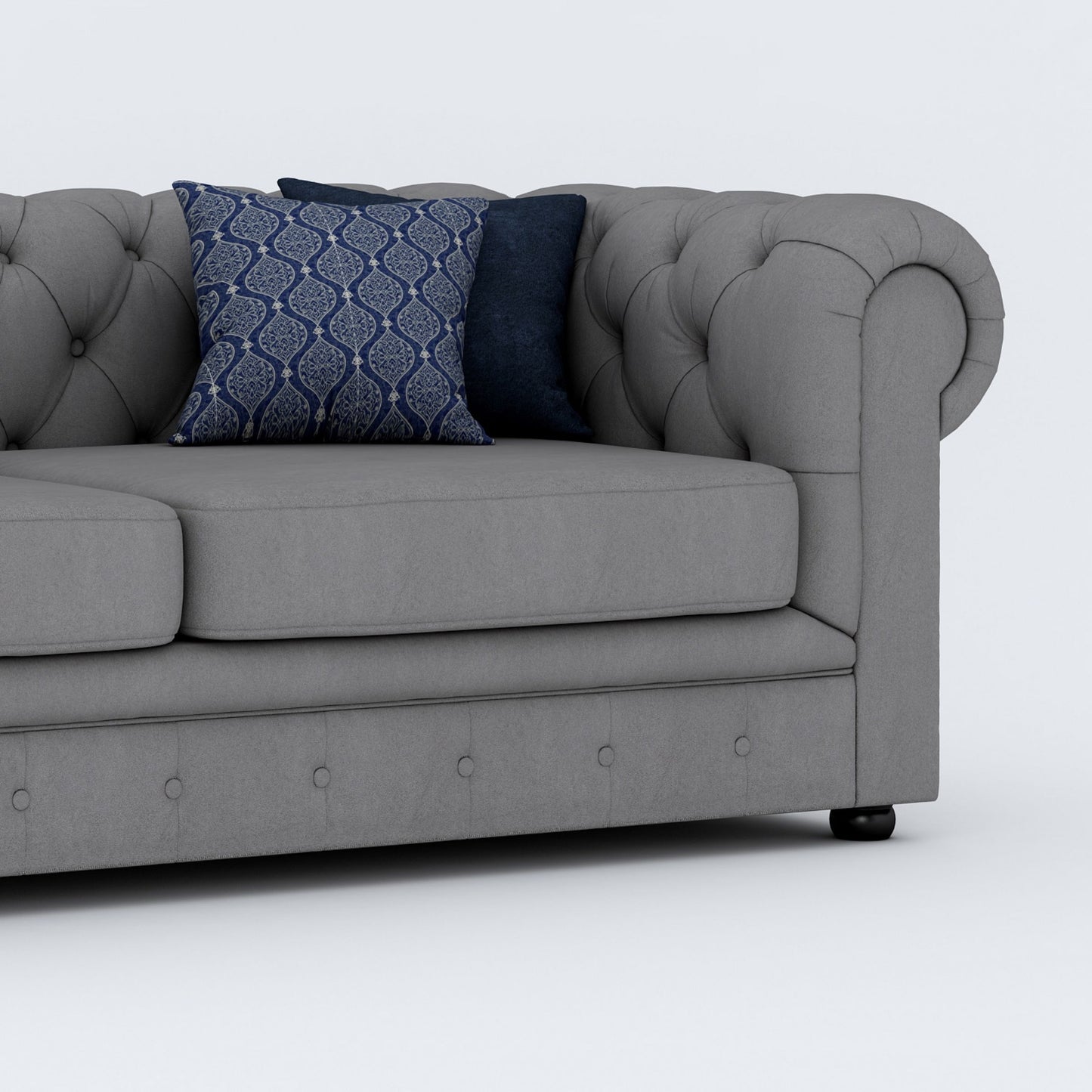 Wilson Chesterfield Sofa - Grey