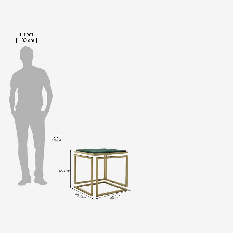 Palermo Marble Side Table-Green