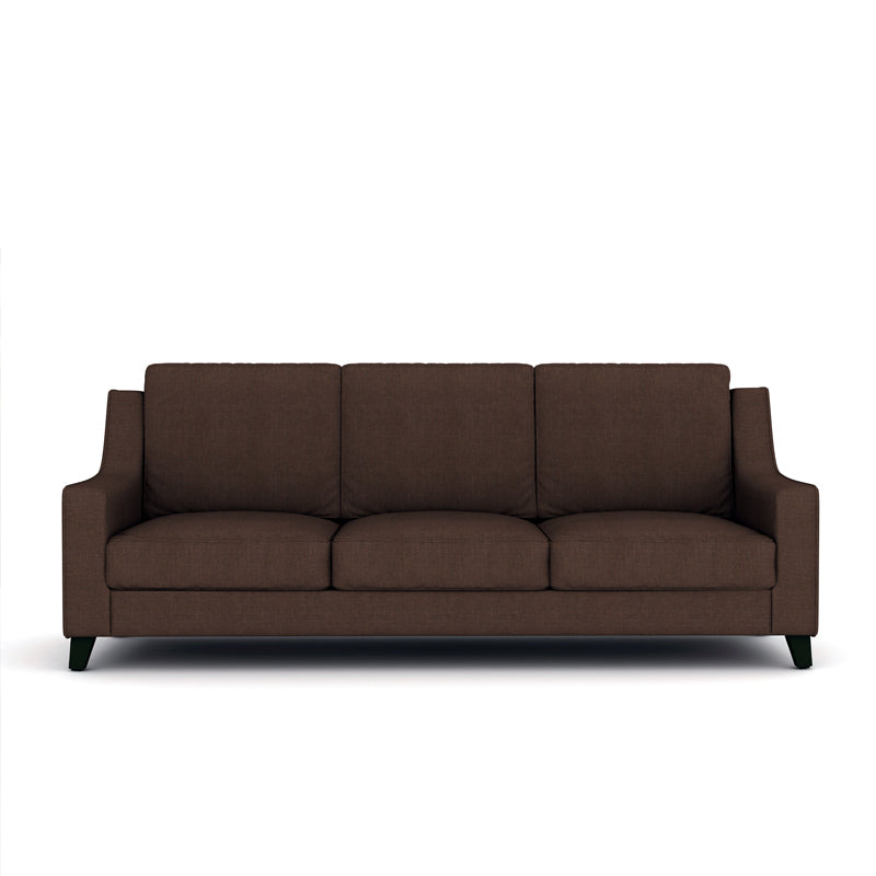 Abbey 3 Seater Fabric Sofa-Brown