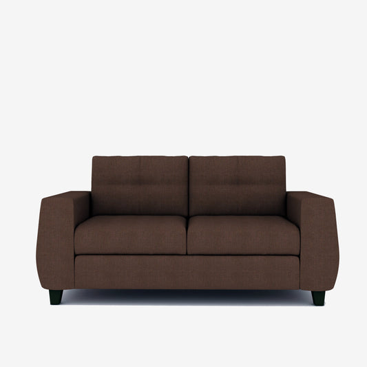 Edward 3 Seater Fabric Sofa-Brown