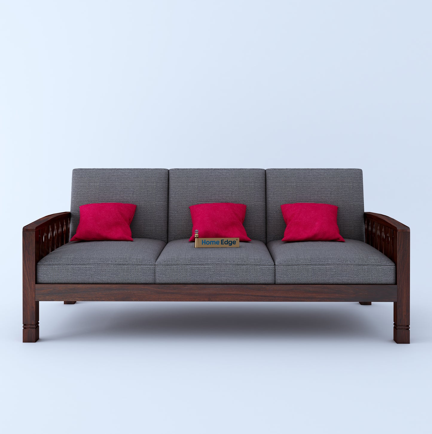 Paul Wooden 3+1+1 Sofa-Mahogany