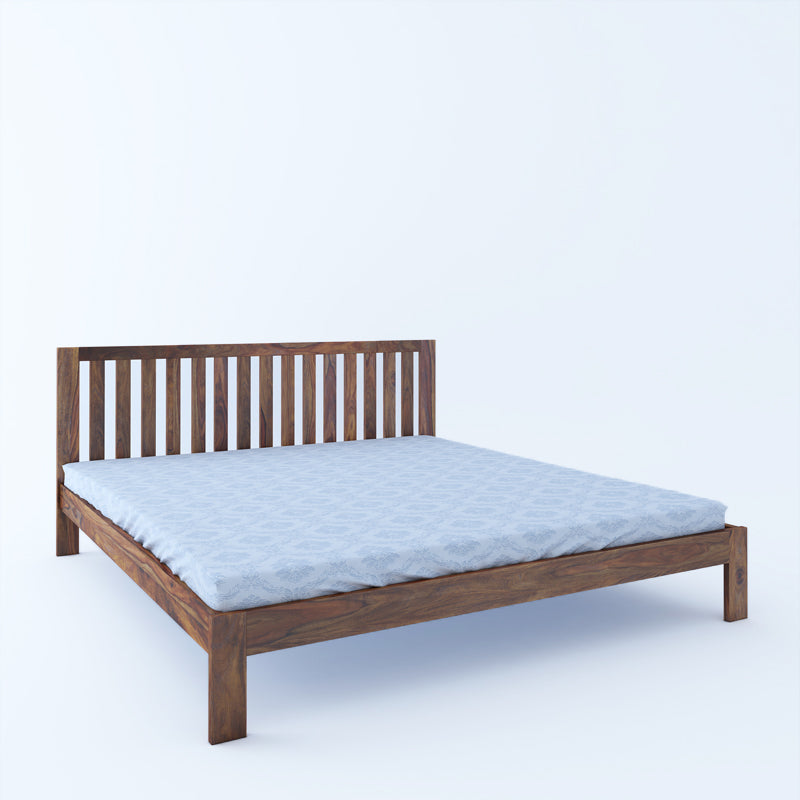 Fultz Solidwood Queen Bed-Teak