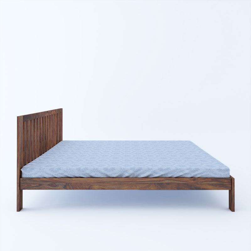 Fultz Solidwood Queen Bed-Teak