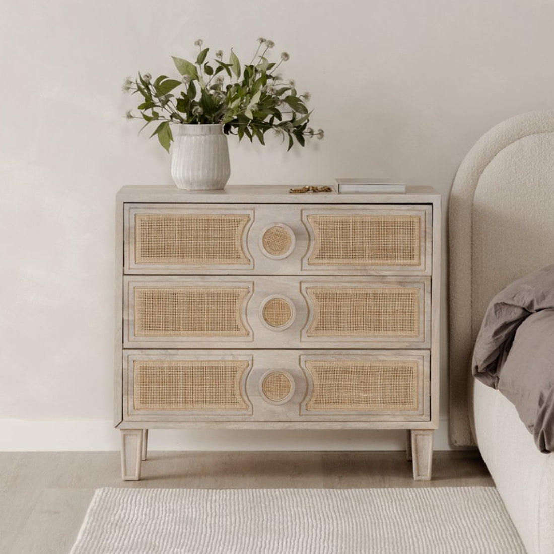 Morse Solid Wood Dresser-Natural Finish