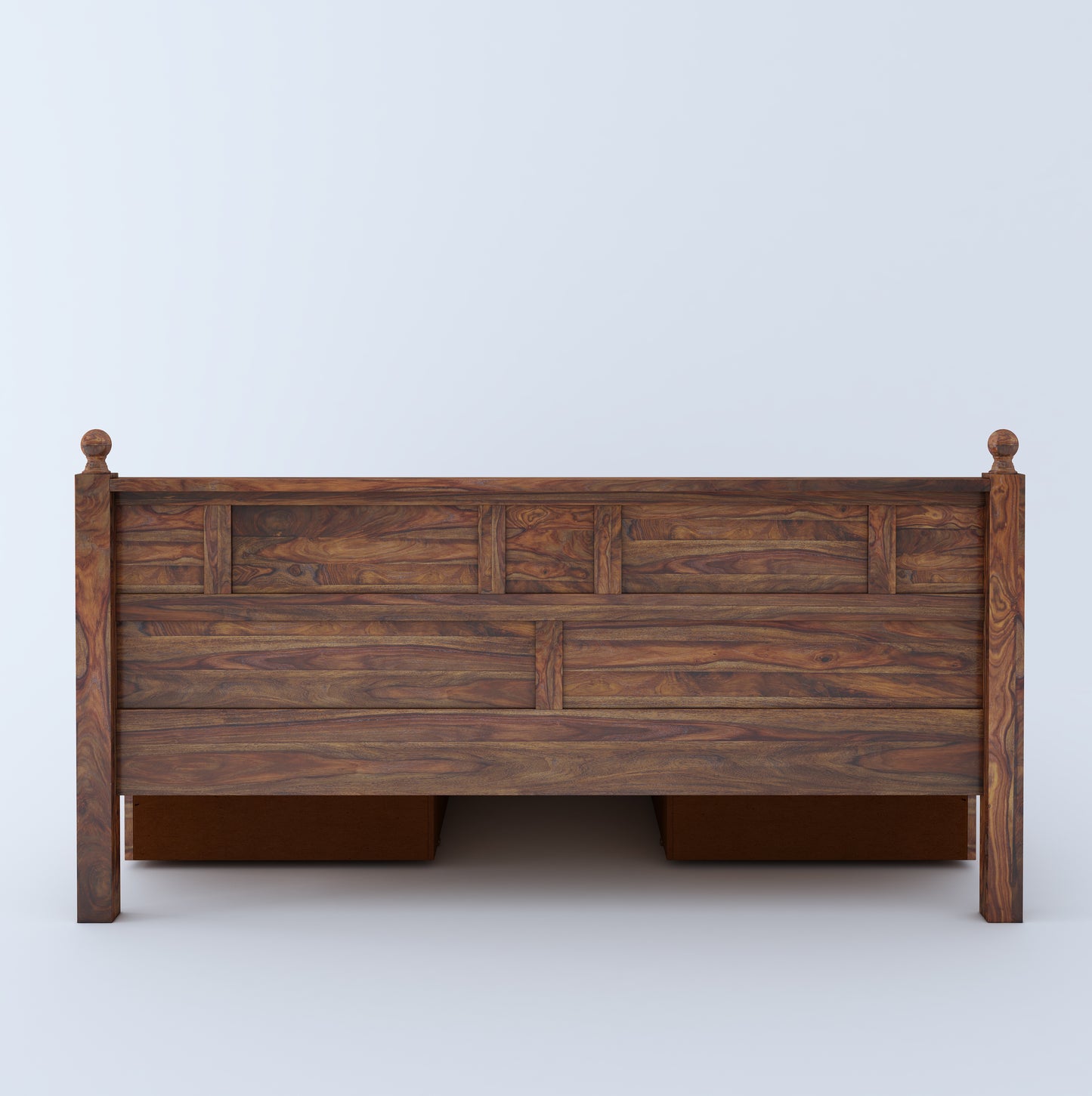 Joplin Queen Side Drawer Storage Bed-Teak