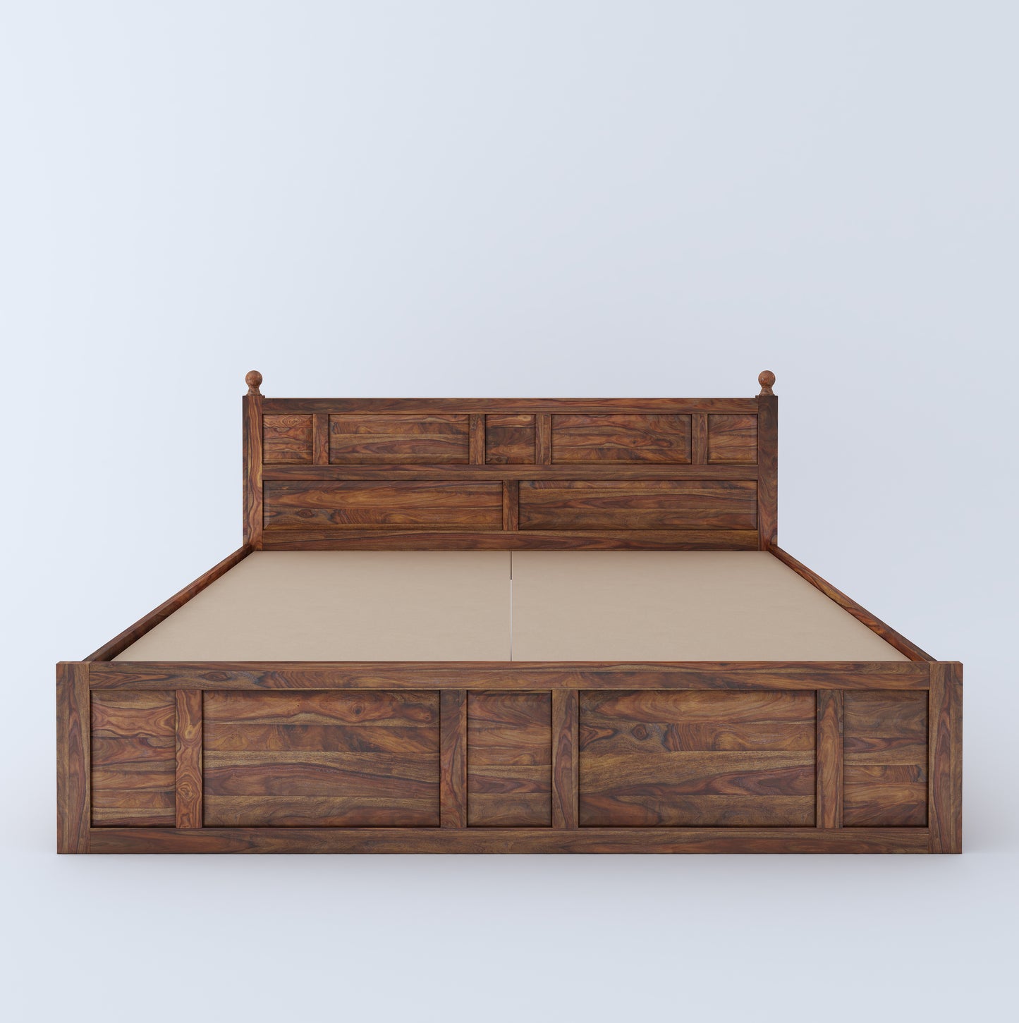 Joplin Queen Side Drawer Storage Bed-Teak