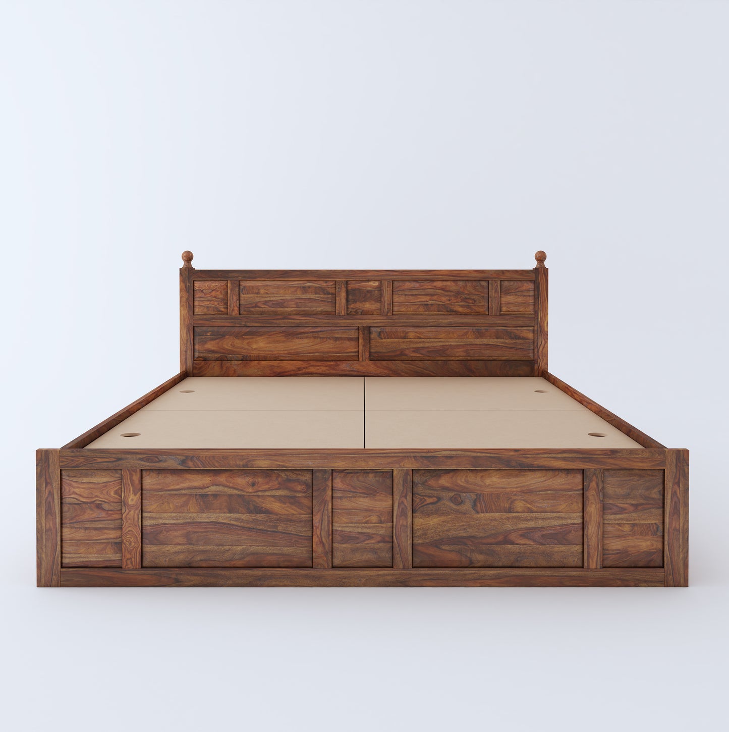 Joplin King Box Storage Bed-Teak