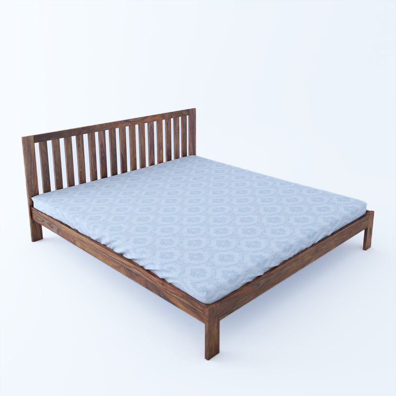 Fultz Solidwood Queen Bed-Teak