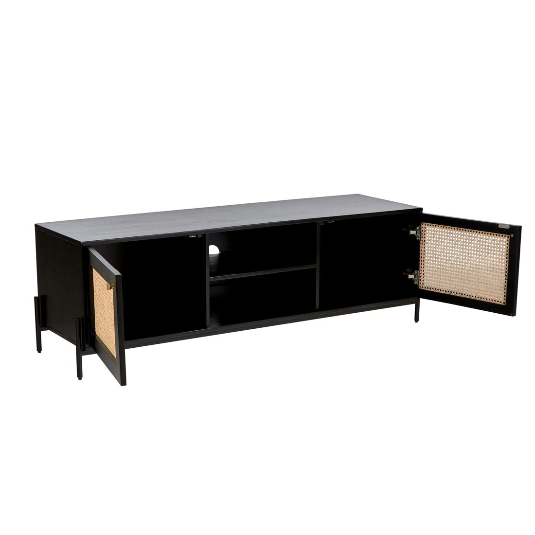 Delphi Solidwood Tv Unit-Black