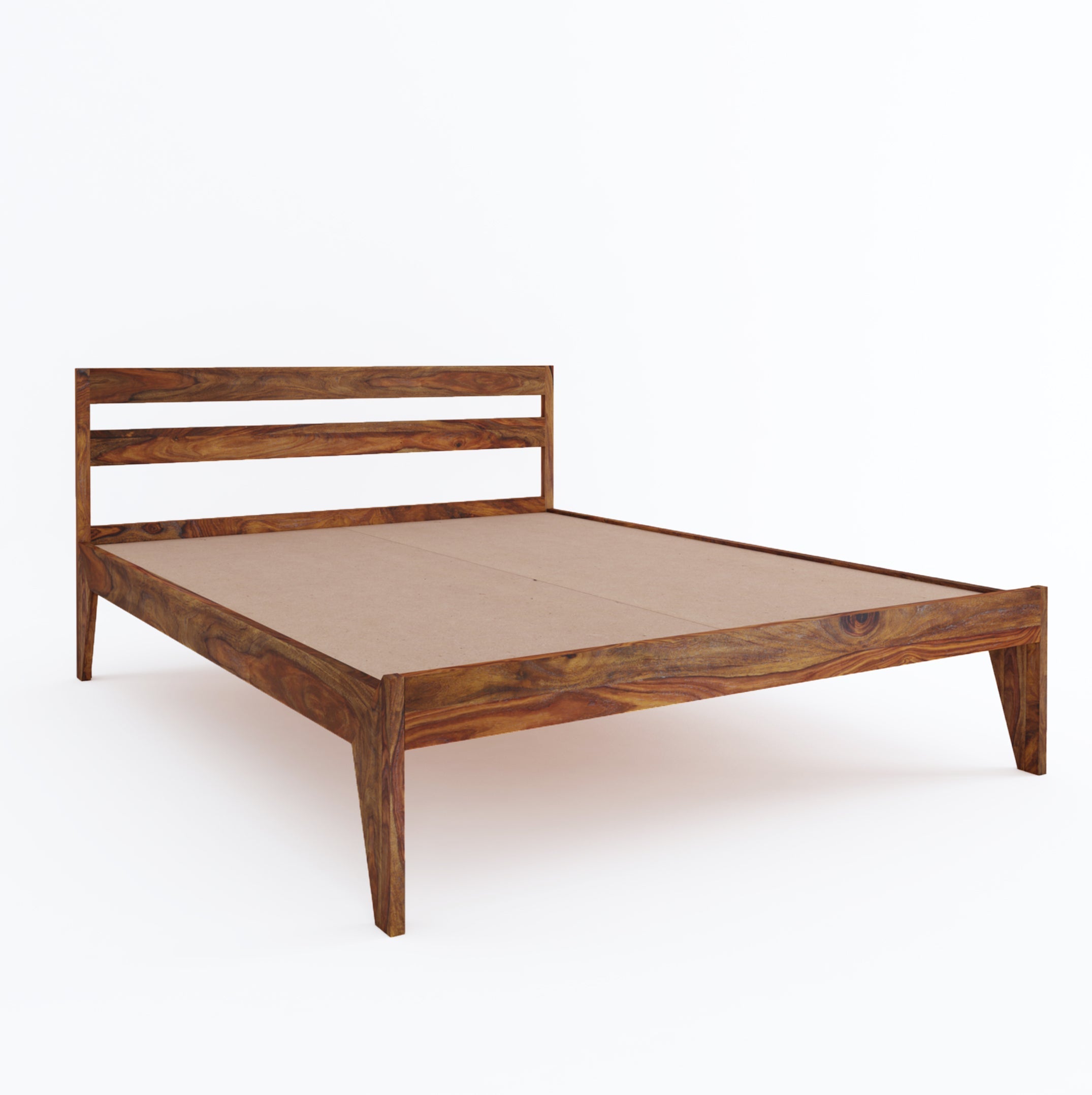 Home Edge Sheesham Wood Ewine Queen Size BedTeak homeedge