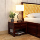 Charme Wooden Bed Side-Walnut