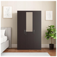 Luxe Engineered Wood 3 Door Wardrobe with Drawer and Mirror (Wenge Finish)