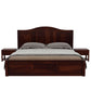 Roverb King Without Storage Bed-Walnut