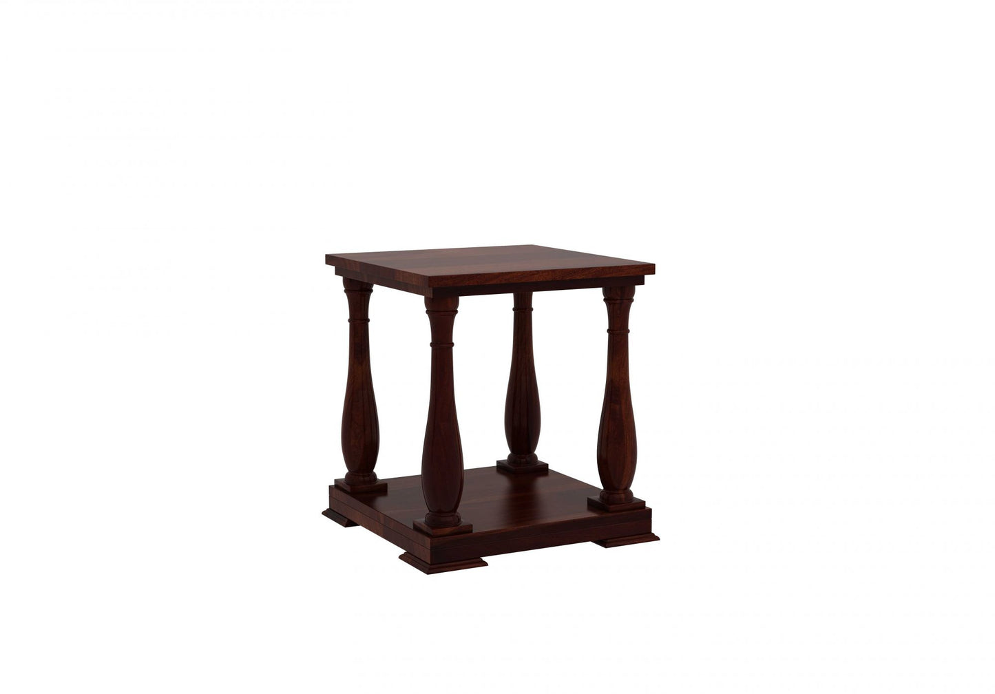 Tiffany Wooden Side Table-Walnut