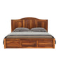 Roverb King Without Storage Bed-Teak