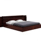 Croissant King Without Storage Bed-Walnut
