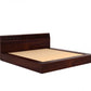 Croissant King Without Storage Bed-Walnut