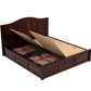 Roverb King Box Storage Bed-Walnut