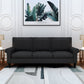 Home Edge Sheesham Wood Oxford 3 Seater Fabric Sofa-Grey