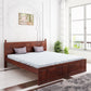 Home Edge Sheesham Wood Joplin Queen Without Storage Bed-Mahogany