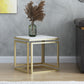 Palermo Marble Side Table-White