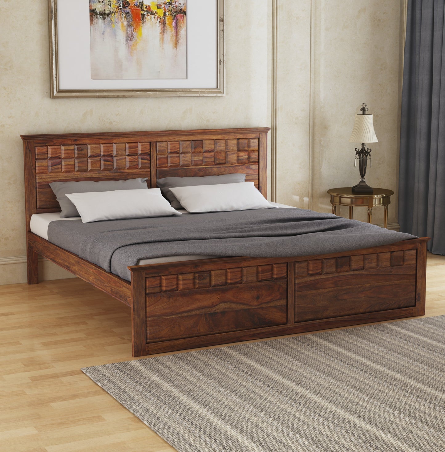 Home Edge Torpedo Queen Size Bed Without Storage