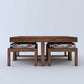 Vesta 4 Stool Coffee Table-Floral