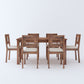 Home Edge Sheesham Wood Kerent 6 Seater Dining Set-Teak