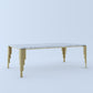 Home Edge Sheesham Wood Okera Marble Coffee Table