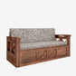 Murphy Solid Wood Sofa cum bed-Teak