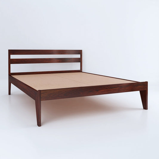 Dreamer Queen Size Bed-Mahogany