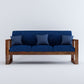 Home Edge Sheesham Wood Porter Wooden 3 Seater Sofa