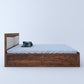 Madrid King Front Drawer Storage Bed-Teak