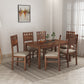 Home Edge Sheesham Wood Ritmo 6 Seater Dining Set