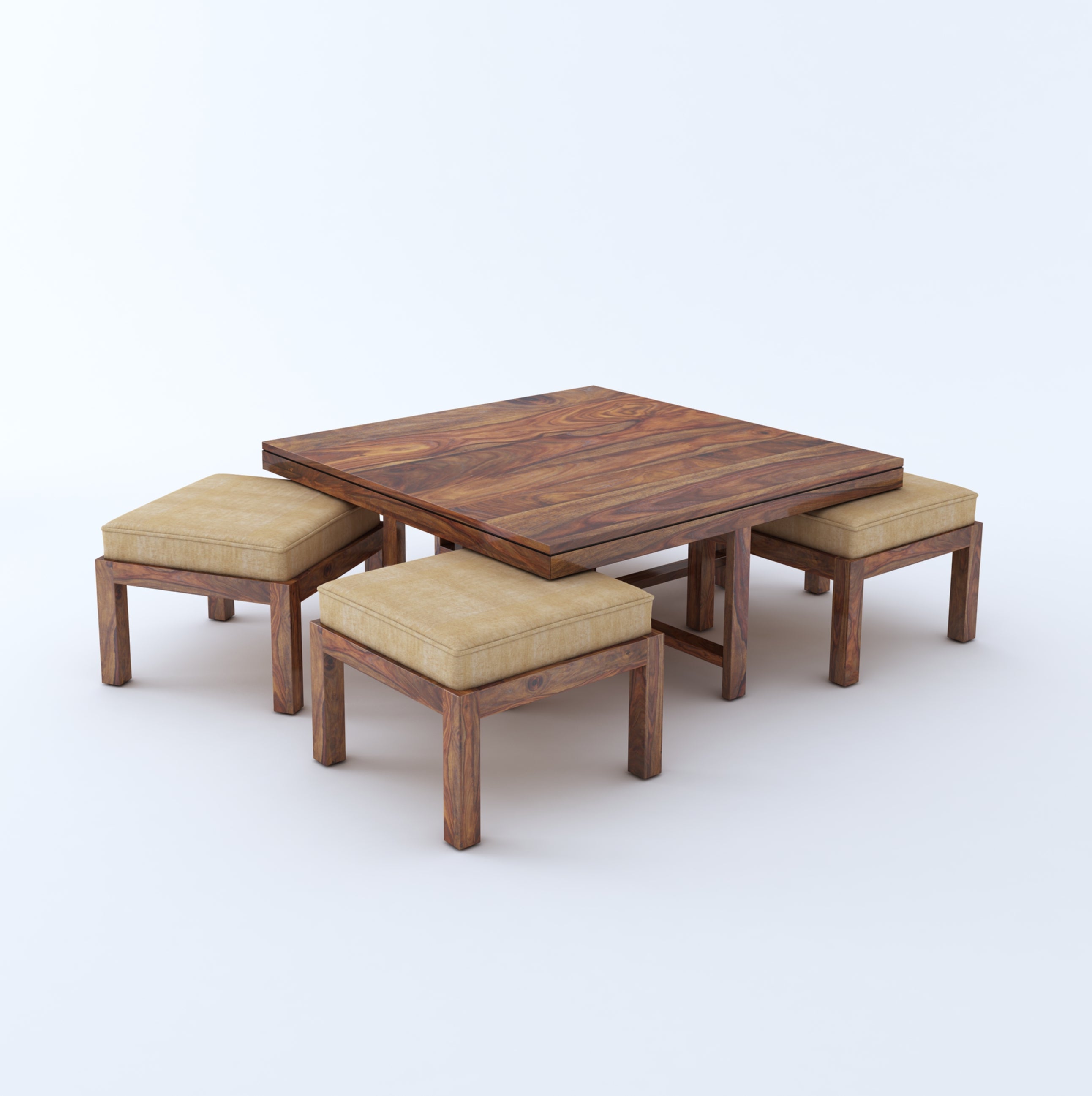 Coffee table with online stools