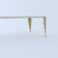 Home Edge Sheesham Wood Okera Marble Coffee Table