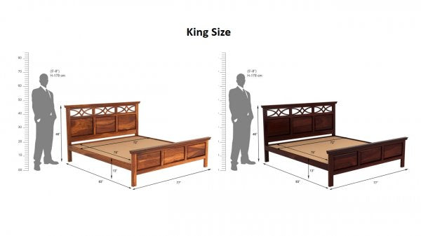 Slimline King Without Storage Bed-Walnut