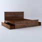 Home Edge Torpedo Queen Size Bed with Drawer Storage