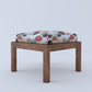 Vesta Floral 4 Stool Coffee Table-Teak
