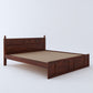 Joplin Queen Without Storage Bed-Mahogany