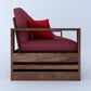 Home Edge Sheesham Wood Saiman Wooden 3+1+1 Seater Sofa