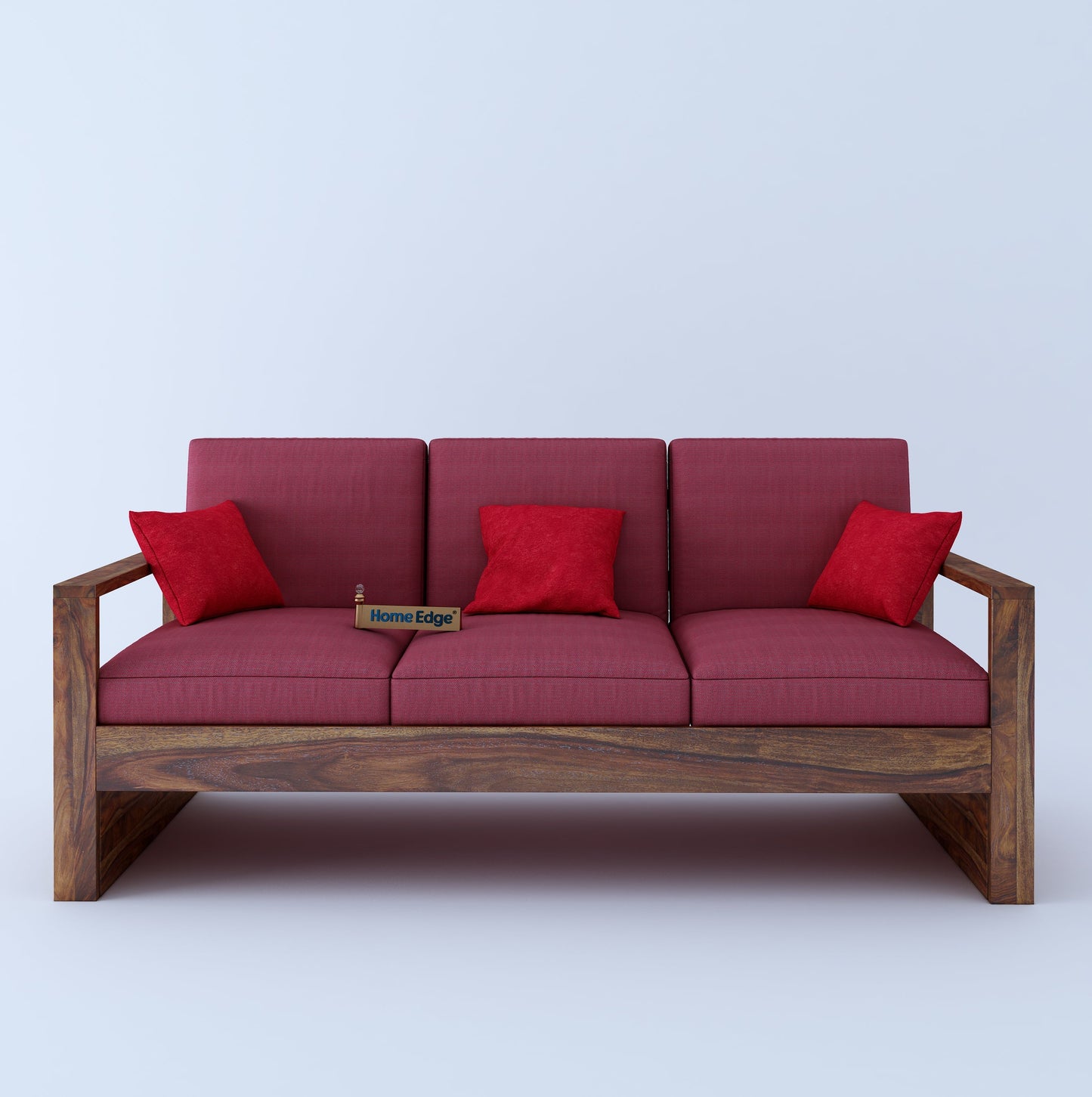 Home Edge Sheesham Wood Saiman Wooden 3+2 Seater Sofa